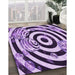 Machine Washable Transitional Purple Rug in a Family Room, wshpat968pur