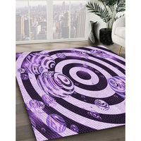 Patterned Purple Rug, pat968pur