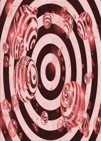 Machine Washable Transitional Pastel Pink Rug, wshpat968rd