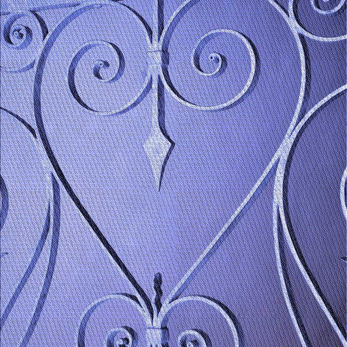 Patterned Denim Blue Rug, pat969blu