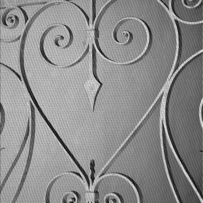 Patterned Carbon Gray Rug, pat969gry