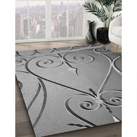 Patterned Carbon Gray Rug, pat969gry