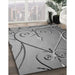 Patterned Carbon Gray Rug in Family Room, pat969gry