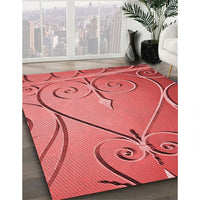 Patterned Red Rug, pat969rd