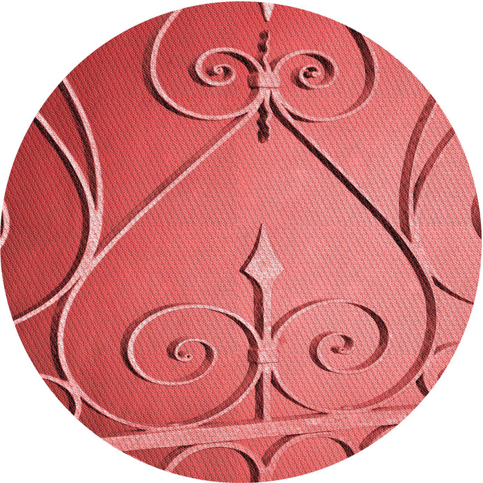 Square Machine Washable Transitional Red Rug in a Living Room, wshpat969rd