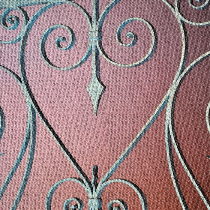 Patterned Chestnut Brown Novelty Rug, pat969