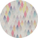 Sideview of Patterned Pink Novelty Rug, pat96