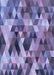 Machine Washable Transitional Deep Periwinkle Purple Rug, wshpat97blu
