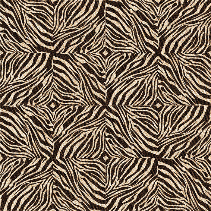 Round Patterned Black Brown Rug, pat970org