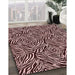 Machine Washable Transitional Night Red Rug in a Family Room, wshpat970rd
