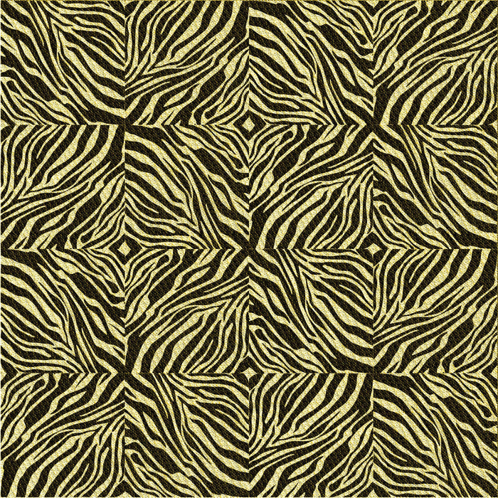 Round Patterned Metallic Gold Rug, pat970yw