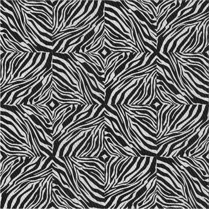 Square Patterned Black Novelty Rug, pat970