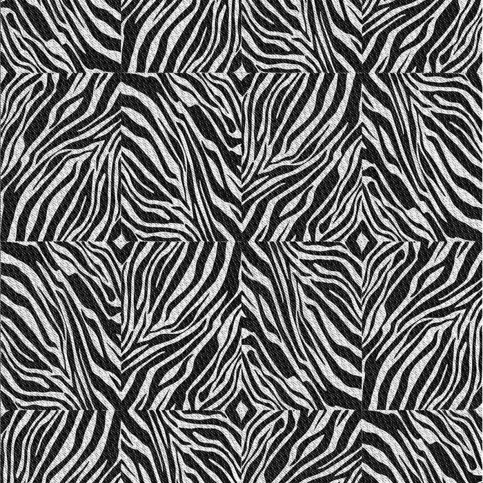 Patterned Black Novelty Rug, pat970