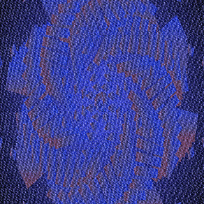 Patterned Denim Dark Blue Rug, pat971blu