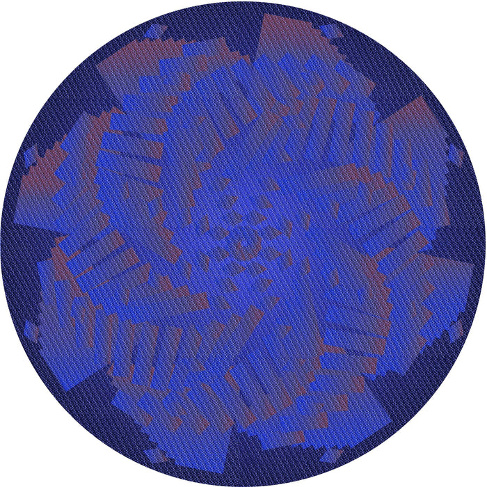 Square Machine Washable Transitional Denim Dark Blue Rug in a Living Room, wshpat971blu