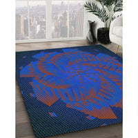 Patterned Blue Rug, pat971lblu