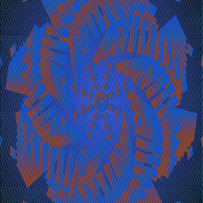 Patterned Blue Rug, pat971lblu