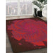 Machine Washable Transitional Red Rug in a Family Room, wshpat971org