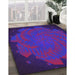 Machine Washable Transitional Amethyst Purple Rug in a Family Room, wshpat971pur