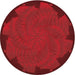 Square Patterned Crimson Red Rug, pat971rd