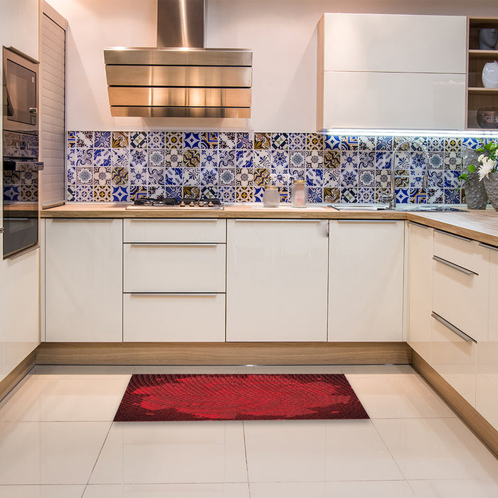 Machine Washable Transitional Crimson Red Rug in a Bedroom, wshpat971rd