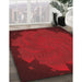 Machine Washable Transitional Crimson Red Rug in a Family Room, wshpat971rd