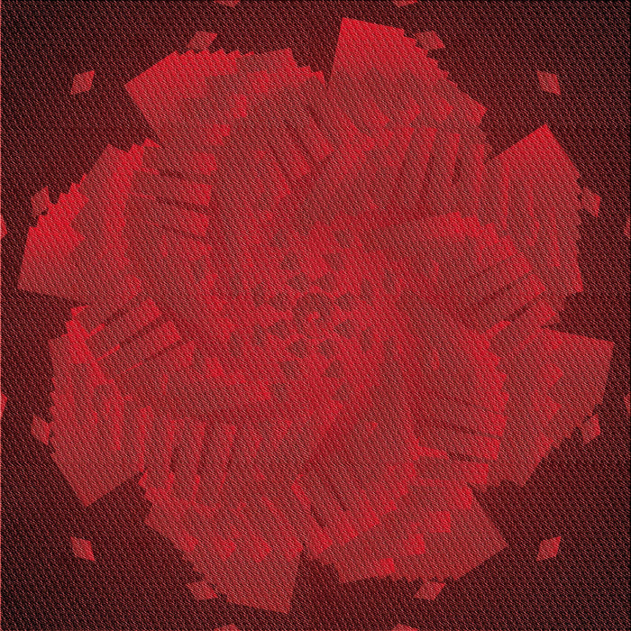 Round Patterned Crimson Red Rug, pat971rd