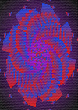 Patterned Purple Violet Purple Novelty Rug, pat971