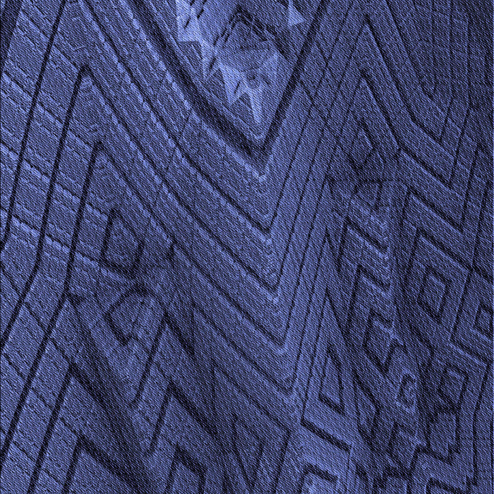 Patterned Royal Blue Rug, pat972blu