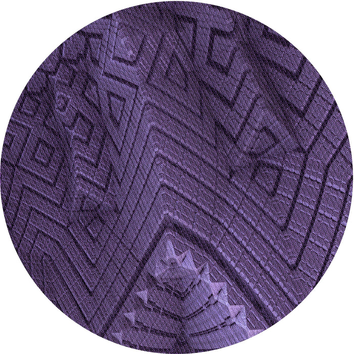 Square Patterned Dark Purple Rug, pat972pur