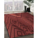 Machine Washable Transitional Maroon Red Rug in a Family Room, wshpat972rd