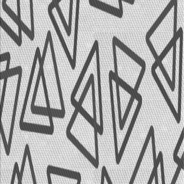 Patterned Platinum Gray Rug, pat973gry