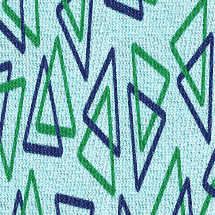 Patterned Light Aquamarine Green Rug, pat973lblu