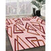 Machine Washable Transitional Red Rug in a Family Room, wshpat973rd