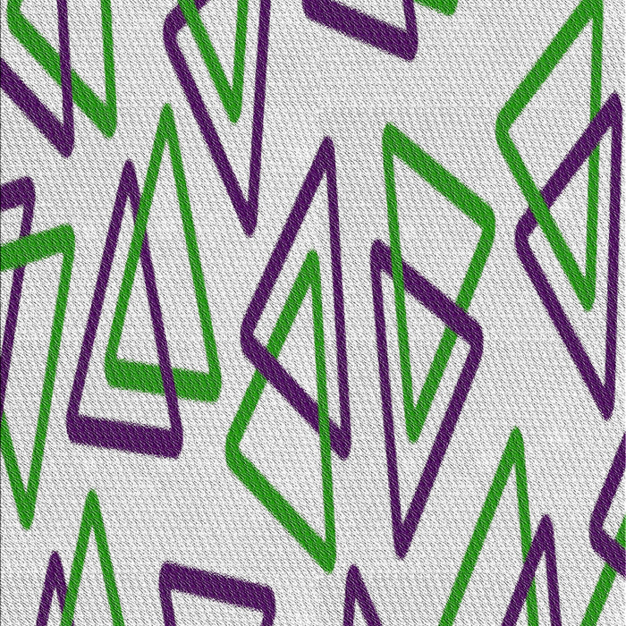 Patterned Light Rose Green Novelty Rug, pat973