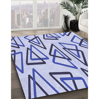 Patterned Blue Rug, pat974blu