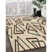 Machine Washable Transitional Vanilla Gold Rug in a Family Room, wshpat974brn