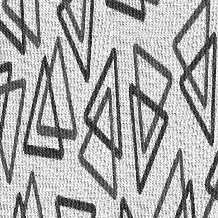 Patterned Platinum Gray Rug, pat974gry