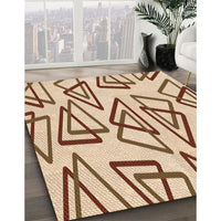 Patterned Golden Blonde Gold Rug, pat974org