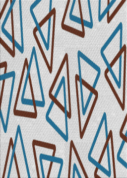 Patterned Mist Blue Novelty Rug, pat974