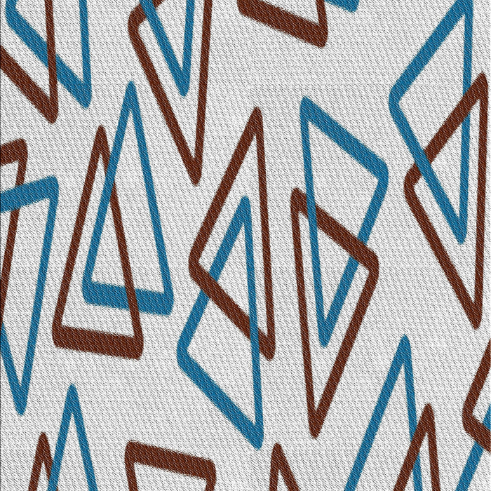 Patterned Mist Blue Novelty Rug, pat974