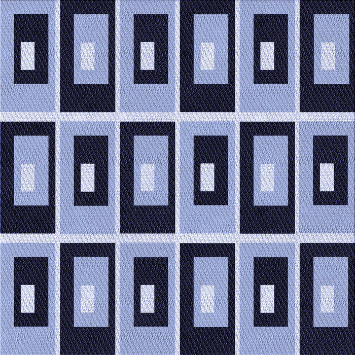 Round Machine Washable Transitional Blue Rug, wshpat975blu