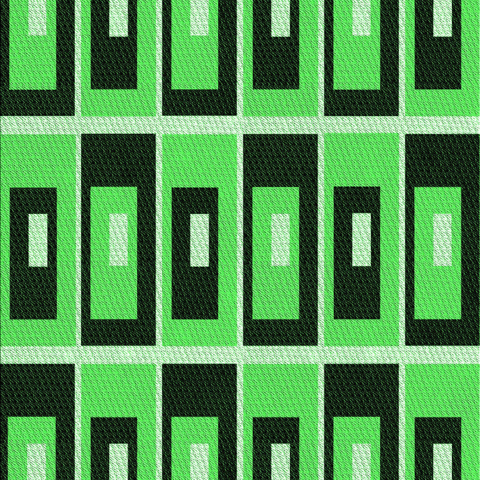 Patterned Deep Emerald Green Rug, pat975grn