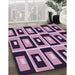 Machine Washable Transitional Plum Purple Rug in a Family Room, wshpat975pur