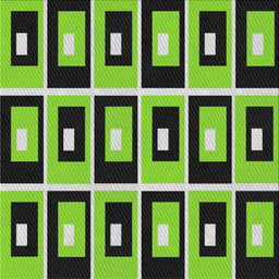 Square Patterned Yellowish Green Modern Rug, pat975