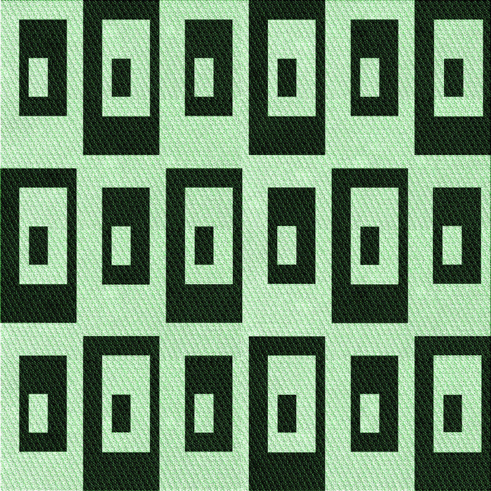 Round Patterned Dark Forest Green Rug, pat976grn