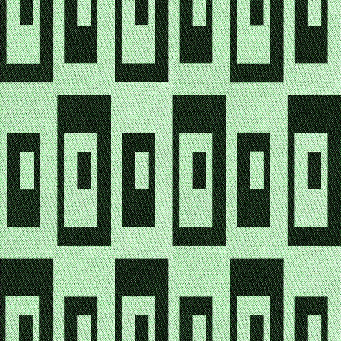 Patterned Dark Forest Green Rug, pat976grn