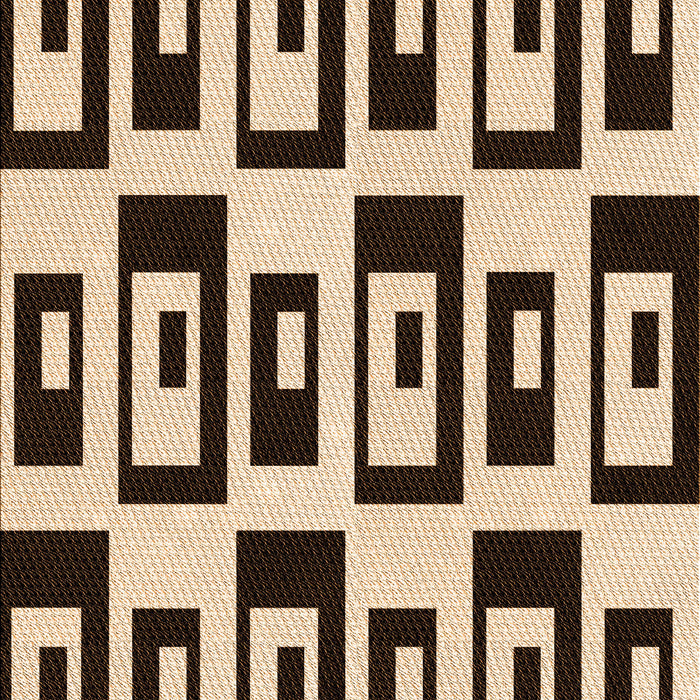 Patterned Deep Peach Orange Rug, pat976org