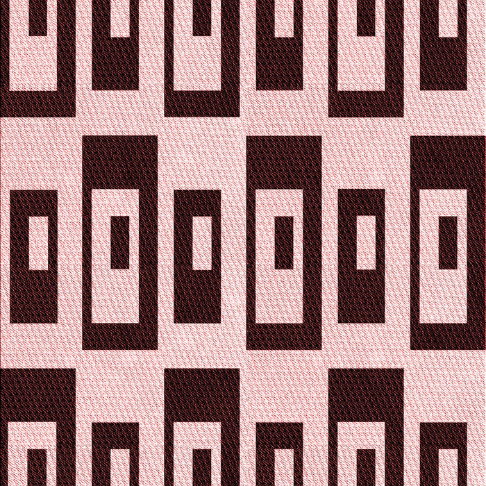 Patterned Deep Rose Pink Rug, pat976rd