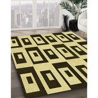 Patterned Milk Chocolate Brown Rug, pat976yw